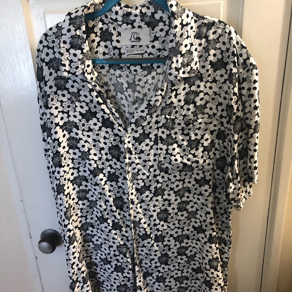 Quicksilver Long Button Down Shirt.